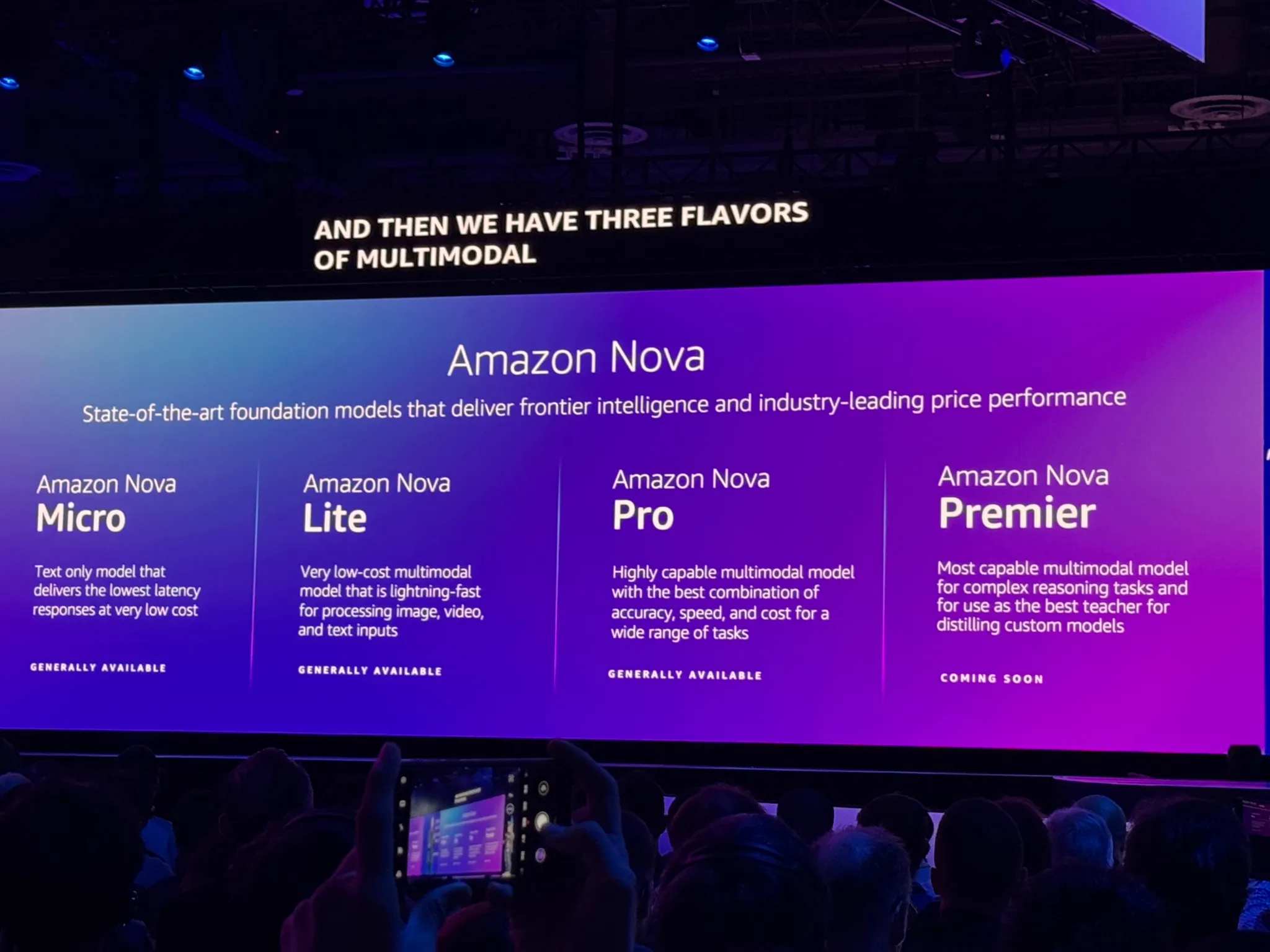 AWS Nova yapay zeka modelleri